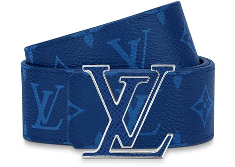 blue lv belt|louis vuitton men's belt sale.